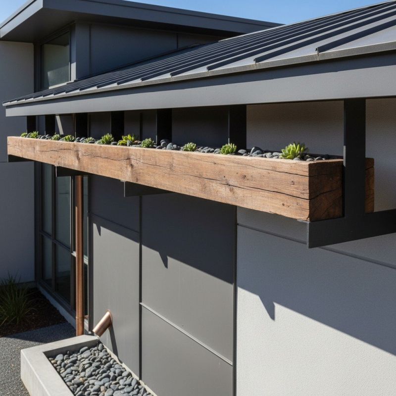 Wood Gutters Installation detail